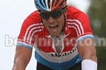 Kim Kirchen exhausted at the finish of the 6th stage of Tirreno-Adriatico 2007